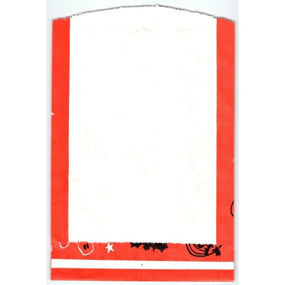 Vintage Halloween Paper Trick or Treat Bag 7x10.5in Retro Witch Black Cat Mask - Picture 2 of 2